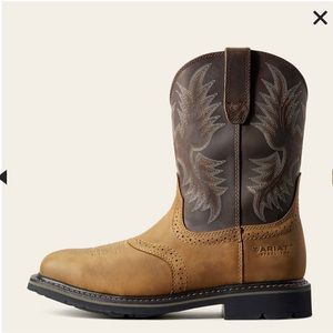 Sierra Wide Square Toe Steel Toe Work Boot